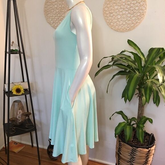 New! Lularoe Mint pocket flare dress - Picture 4 of 8
